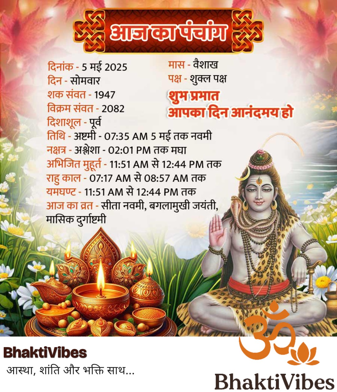 Daily Panchang - 05-05-2025